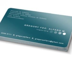 Tarjetas laminado mate